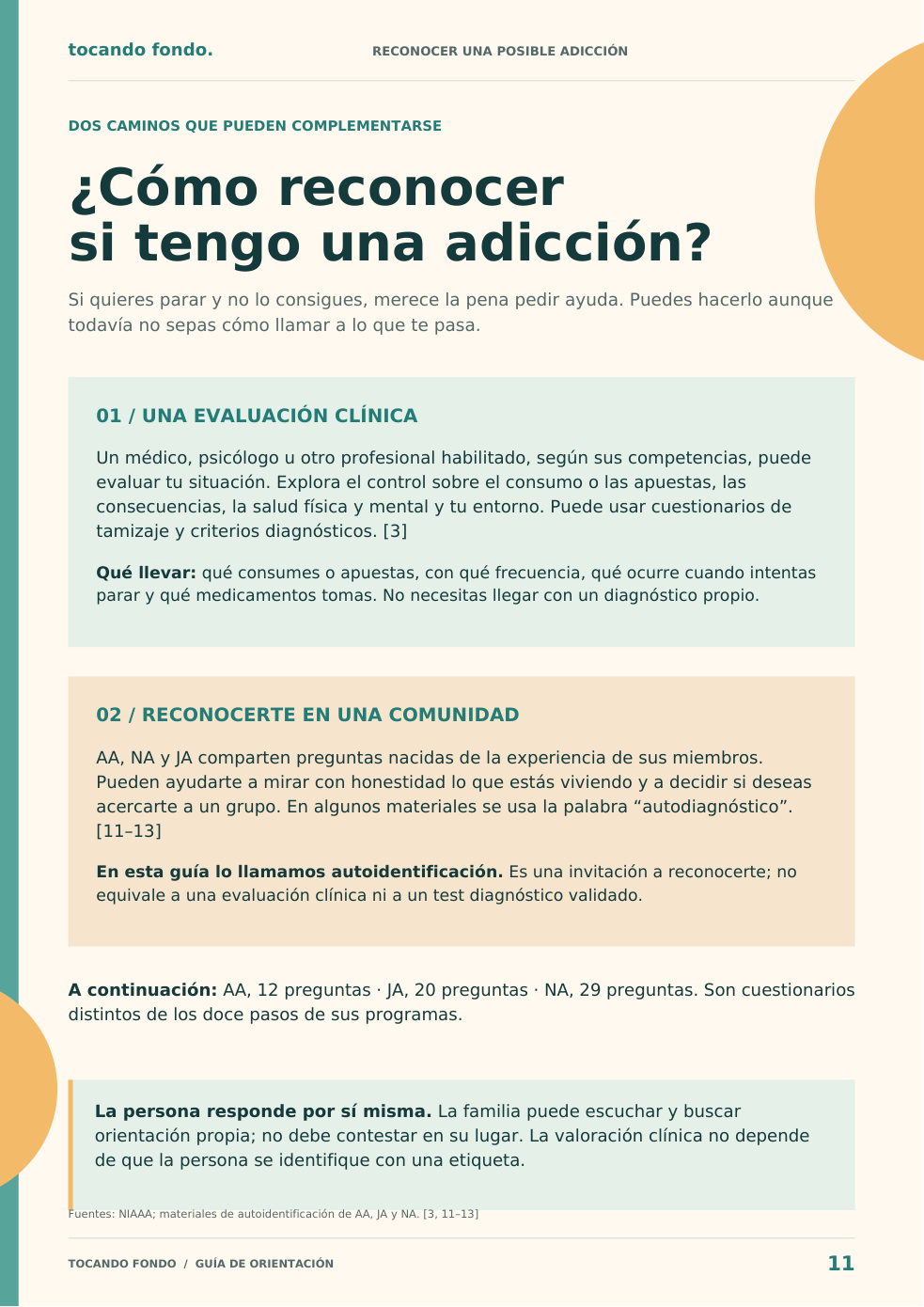 Ampliar página 11: cómo reconocer una posible adicción